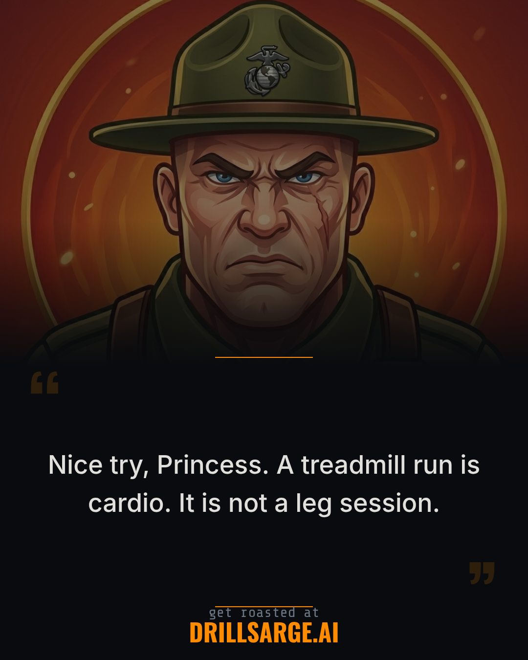 Sarge roast card