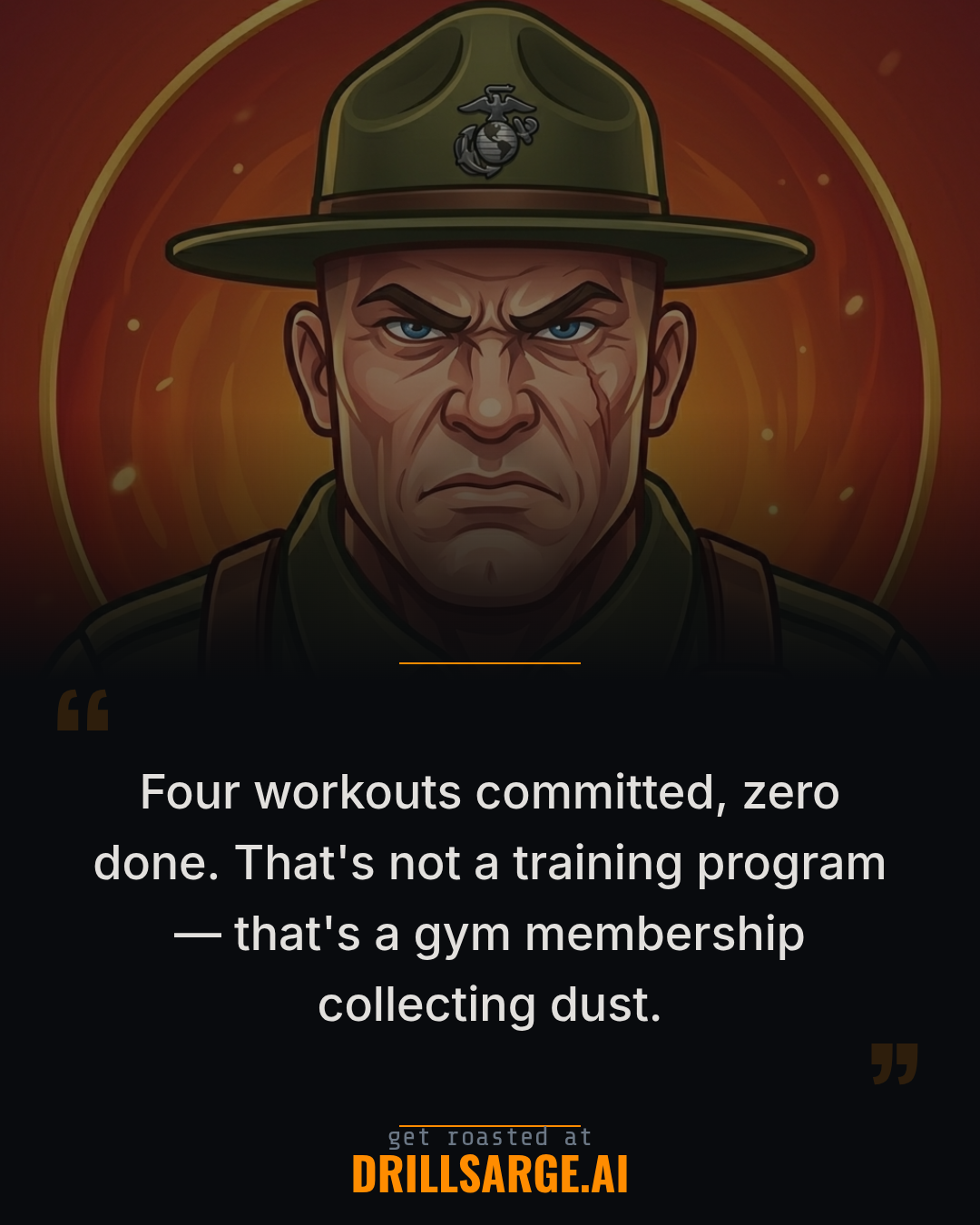 Sarge roast card